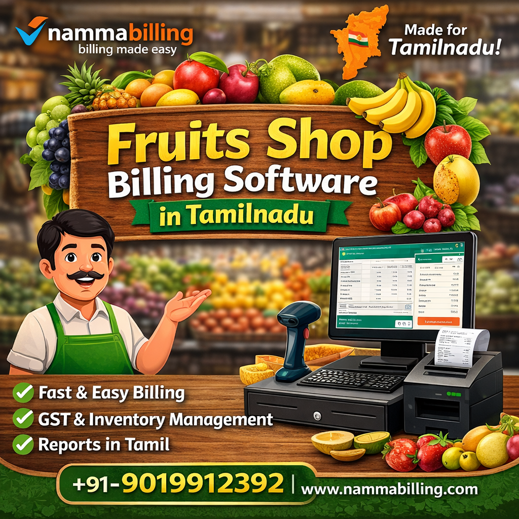 Fruits Shop Billing Software in Tamilnadu